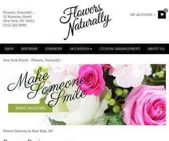 Flowersnaturallynewyork.com(New York Florist) Screenshot