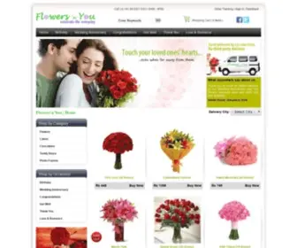 Flowersnyou.com(Send flowers to Gurgaon through Flowers'n'You) Screenshot