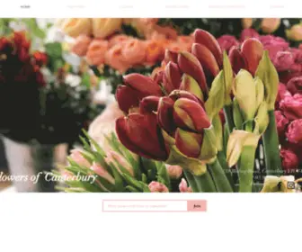 Flowersofcanterbury.com.au(Creative floral design) Screenshot