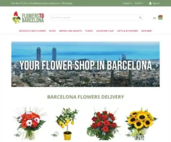 Flowerstobarcelona.com(Barcelona Flower Delivery) Screenshot