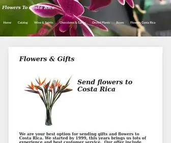 Flowerstocostarica.com(Send flowers to Costa Rica) Screenshot