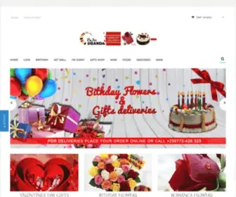 Flowersuganda.com(Uganda Flowers and Gifts Delivery Love Valentine Roses) Screenshot