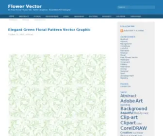 Flowervector.com(Flower Vector) Screenshot