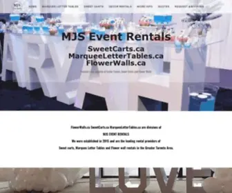 Flowerwalls.ca(MJS Event Rentals) Screenshot