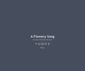 Flowerysong.com(A Flowery Song) Screenshot