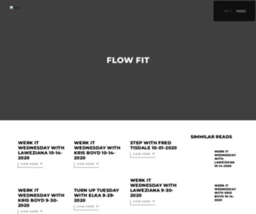 Flowfittx.com(Flow Fit) Screenshot