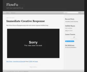 Flowfu.com(Bret Victor shows off programming tools with instant response feedback loop Bret Victor) Screenshot