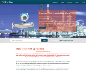 Flowhire.co.uk(Flow Meter Hire Specialists) Screenshot