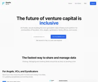 Flowlie.com(Next-gen Data Infrastructure for Venture Fundraising) Screenshot