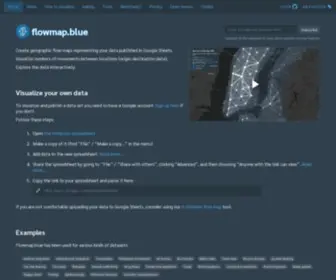 Flowmap.blue(Flow map visualization tool) Screenshot