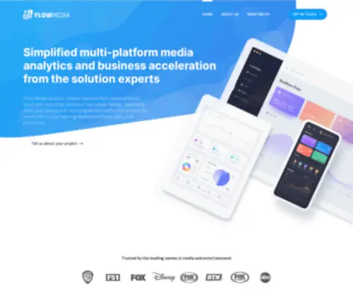 Flowmediasystems.com(Media Data Analytics and Software Solutions) Screenshot