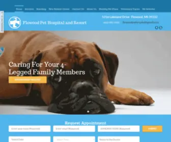 Flowoodpethospital.com(Flowood Pet Hospital and Resort) Screenshot