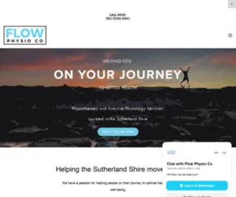 Flowphysioco.com(Flow Physio Co Sutherland) Screenshot