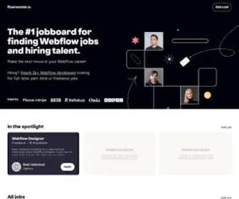 Flowremote.io(Find Your Next Remote Webflow Developer Job) Screenshot