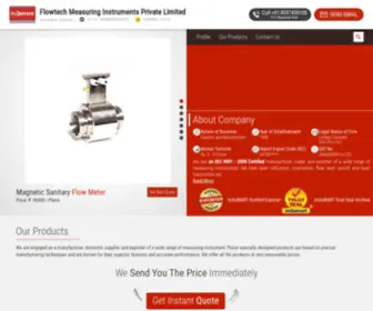 Flowtechinstruments.in(Flowtech Measuring Instruments Private Limited) Screenshot