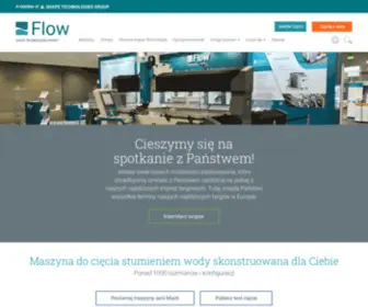 Flowwaterjet.pl(Maszyny, Oprogramowanie, Pompy, Głowice tnące) Screenshot