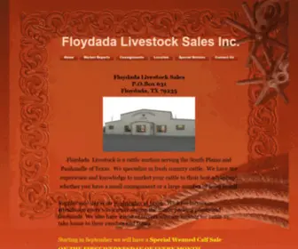 Floydadalivestock.com(Floydada Livestock Sales) Screenshot