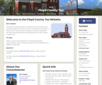 Floydcountytax.com(Floyd County Tax) Screenshot