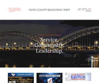 Floyddems.org(Floyd County Democratic Party) Screenshot