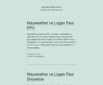 Floydmayweather-VS.com(Mayweather Fight) Screenshot