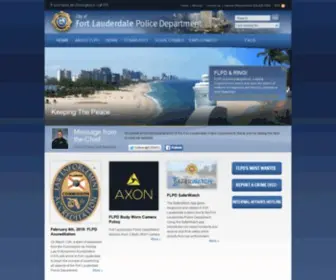 FLPD.org(Fort Lauderdale Police Department) Screenshot