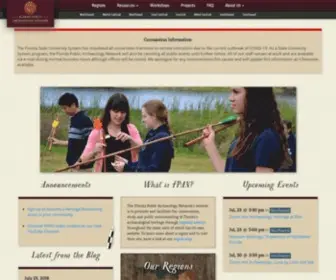 Flpublicarchaeology.org(FPAN) Screenshot