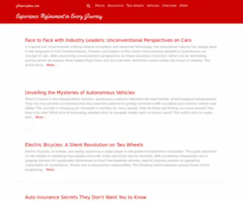 Flsaerospace.com(Experience Refinement in Every Journey) Screenshot