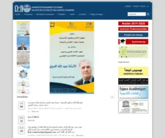FLSHR.ac.ma(Faculté des Lettres et des Sciences Humaines) Screenshot