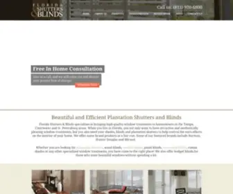 FLshuttersandblinds.com(Tampa Plantation Shutters) Screenshot