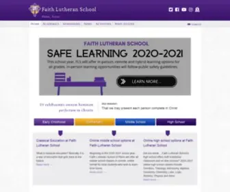 FLSplano.org(Faith Lutheran School) Screenshot