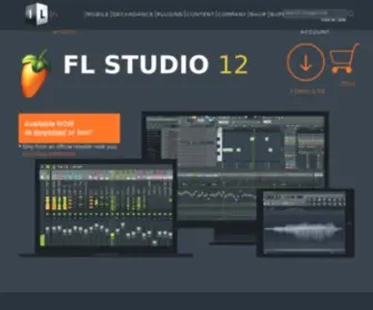FLstudio.com(FL Studio is a Digital Audio Workstation (DAW)) Screenshot