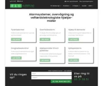 FLT.dk(Professionelt alarmfirma & velfærdsteknologiske hjælpemidler) Screenshot