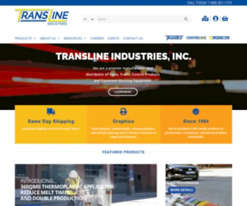 FLtranscor.com(Traffic Control Solutions from Centerline) Screenshot
