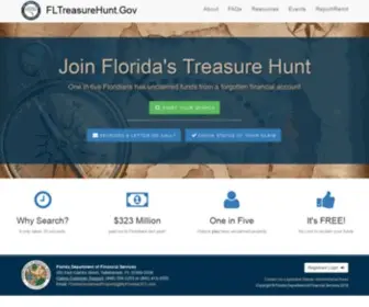 FLtreasurehunt.org(Florida's Unclaimed Property) Screenshot