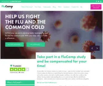 Flucamp.com(Paid Clinical Research Trials In London) Screenshot
