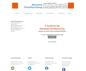 Fluchtforschung.net(Netzwerk Fluchtforschung) Screenshot