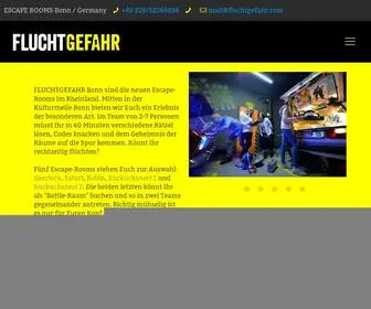 Fluchtgefahr.com(Escaperooms in Bonn) Screenshot