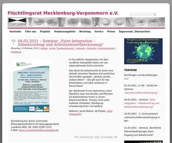 Fluechtlingsrat-MV.de(Flüchtlingsrat Mecklenburg) Screenshot