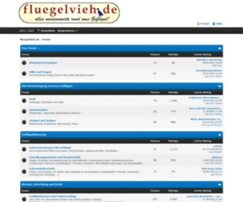 Fluegelvieh.de(Forum) Screenshot