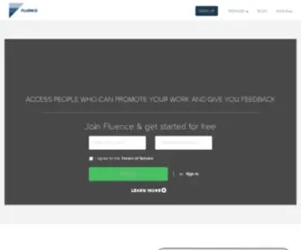 Fluence.io(People-Powered Promotions) Screenshot