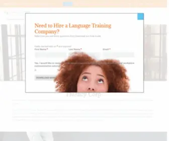 Fluencycorp.com(Corporate Language Training That Works) Screenshot