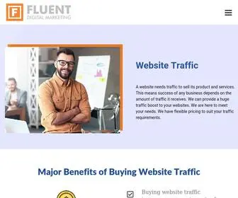 Fluentdigitalmarketing.com(Your one stop shop for your web traffic needs) Screenshot