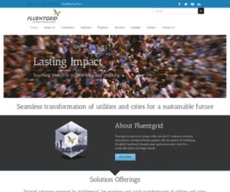 Fluentgrid.com(Fluentgrid-Seamless digital transformation of energy and infrastructure companies for our sustainable future) Screenshot