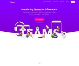 Fluent.io(Influencer Management Platform) Screenshot