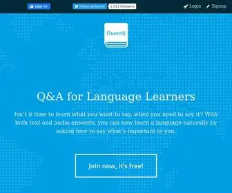 Fluentli.com(Recently asked questions) Screenshot