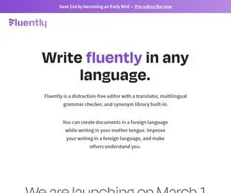 Fluently.so(Write fluently in any language) Screenshot