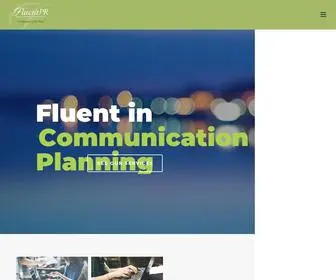 Fluentpr.com(Homepage) Screenshot