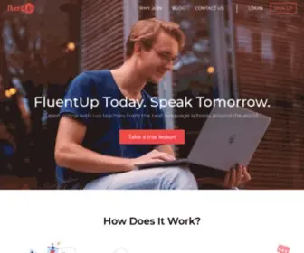 Fluentup.com(Fluentup) Screenshot