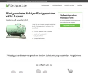 Fluessiggas1.de(Flüssiggasanbieter vergleichen & sparen) Screenshot