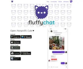 Fluffychat.im(Fluffychat official website) Screenshot